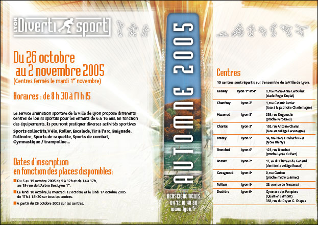 Pages intérieures dépliant automne 2005